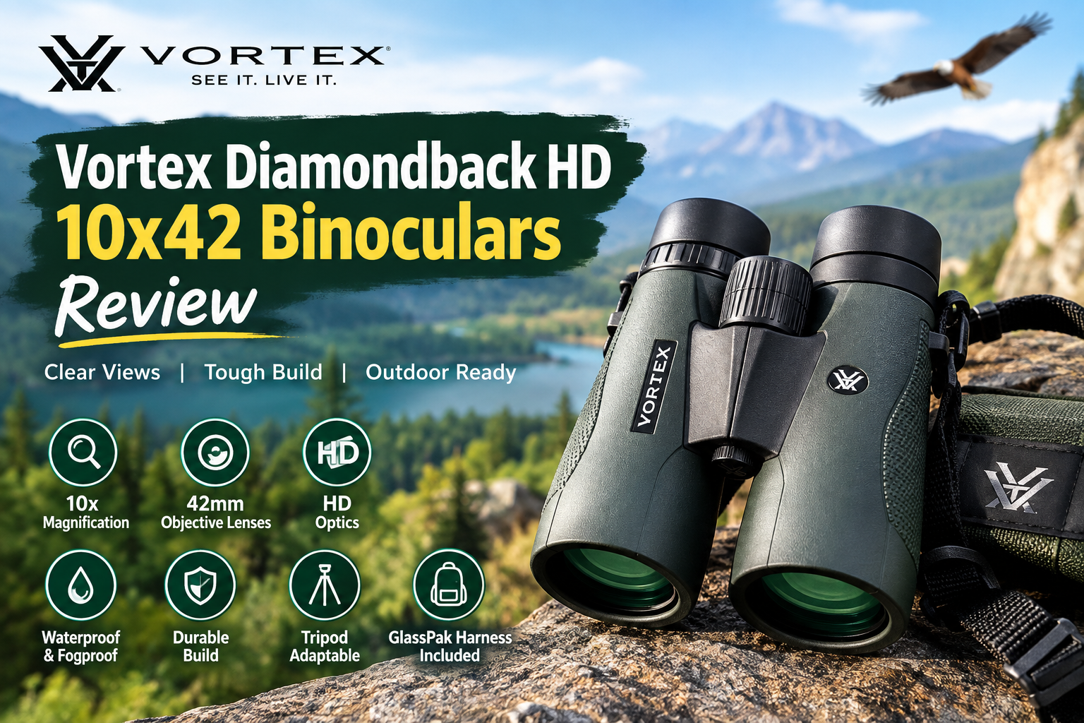 Vortex Diamondback HD 10x42 binoculars outdoo